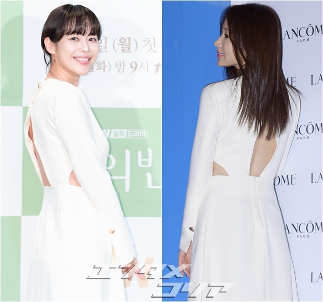 Actresses Lee Ha-na, Hani Look Both Innocent and Sexy in Same Dress