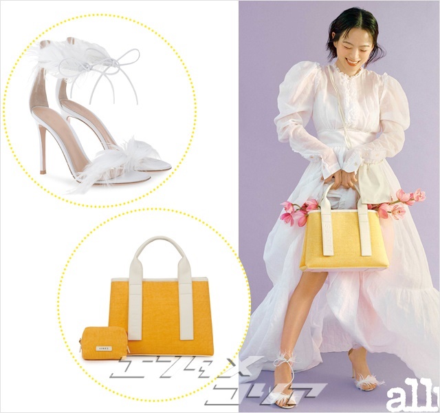 Lee Jung-hyun, Chun Woo-hee Stunning in White Sheer Long Dress
