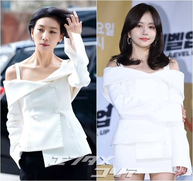 Actresses Kim Seo-hyung, Han Bo-reum Seen in Same Stylish White Top