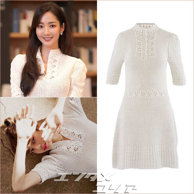 Actress Park Min-young, Black Pink's Lisa Get Contrasting Looks in Crochet Dress