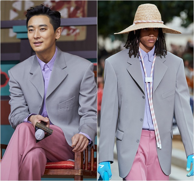 Actor Ju Ji-hoon Makes a Splash in Louis Vuitton