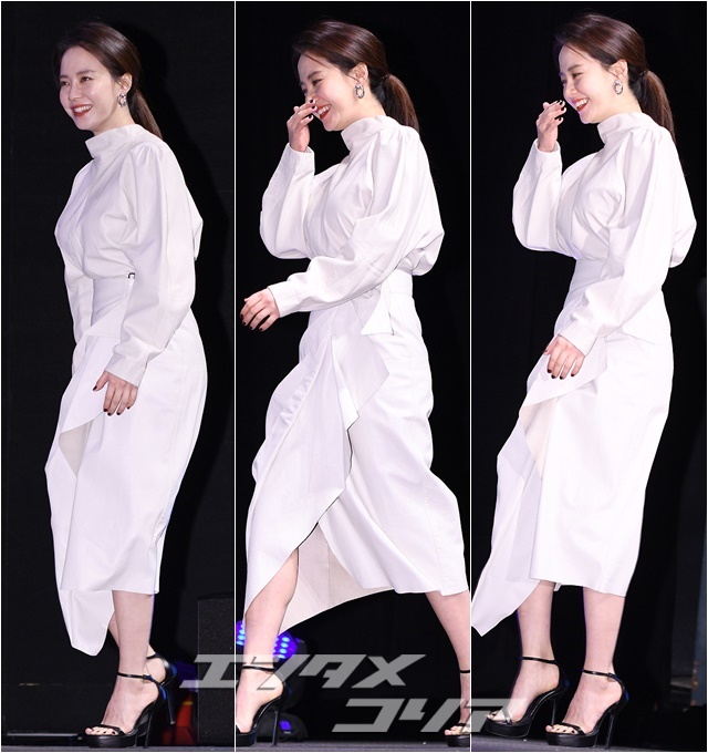 Actress Song Ji-hyo Gets a New Edge from White Leather Outfit