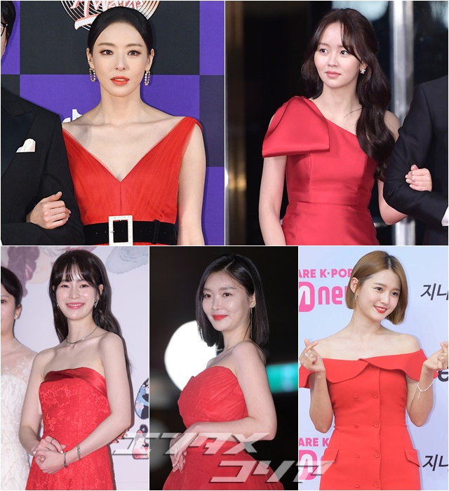 Stars Strut Their Stuff in Red on the Red Carpet