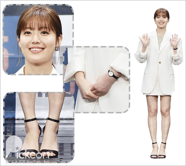 Actress Nam Ji-hyun Appears in White with Black Touches