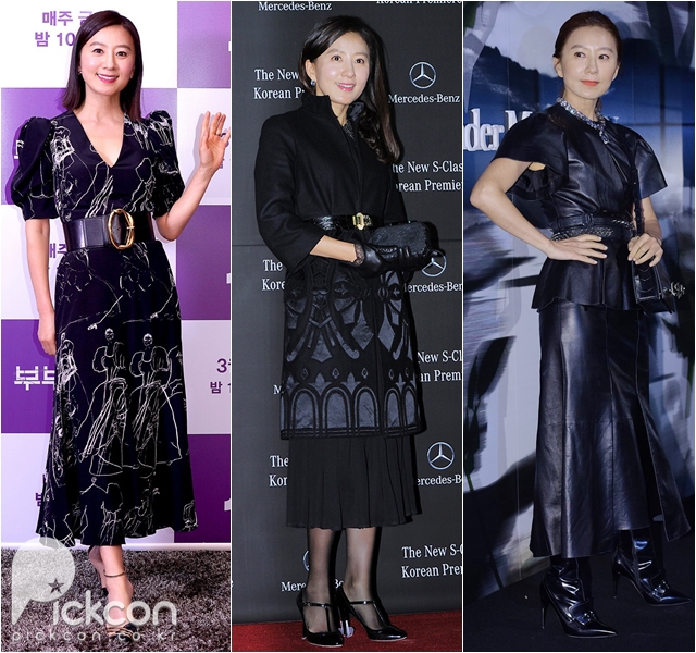 Actress Kim Hee-ae's Elegant Fashion Sense Flatters Her Slim Figure