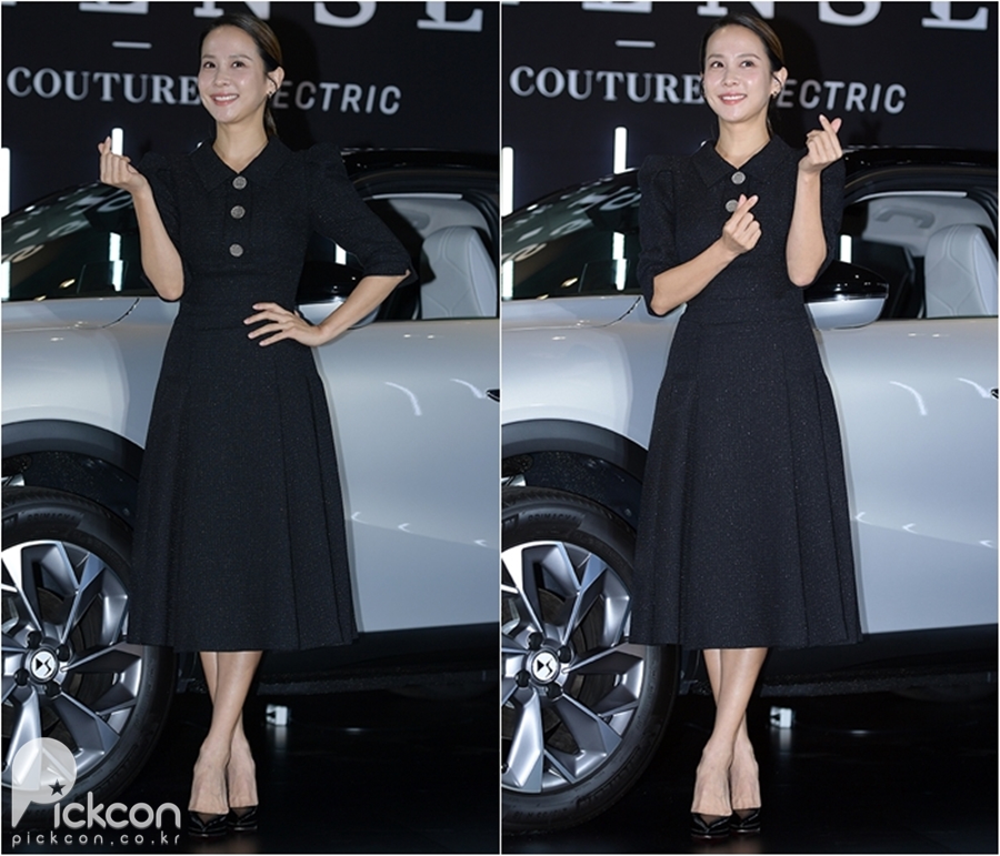 Actress Jo Yeo-jeong Looks Classy in Black Midi Dress