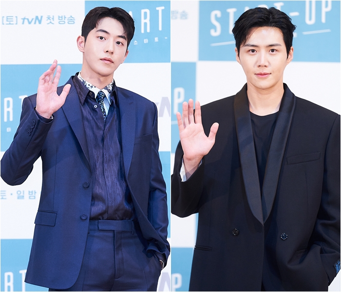 Actors Nam Joo-hyuk, Kim Seon-ho Show off Versatile Chicness in Classic Suits