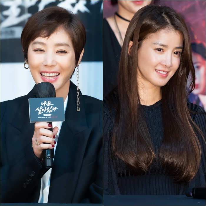 Kim Sung-ryung, Lee Si-young Appear in Stunning Outfits to Promote Their New TV Show