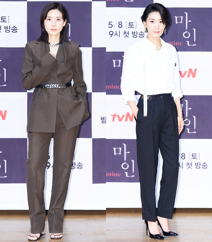 Lee Bo-young, Kim Seo-hyung Display Mannish Look with Unique Touches