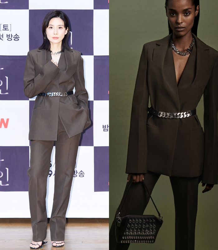 Lee Bo-young, Kim Seo-hyung Display Mannish Look with Unique Touches