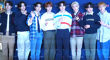 Stray Kids Make Appearance for Fashion Brand