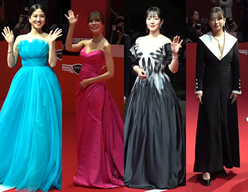 Stars Shine on Red Carpet at Busan Film Fest